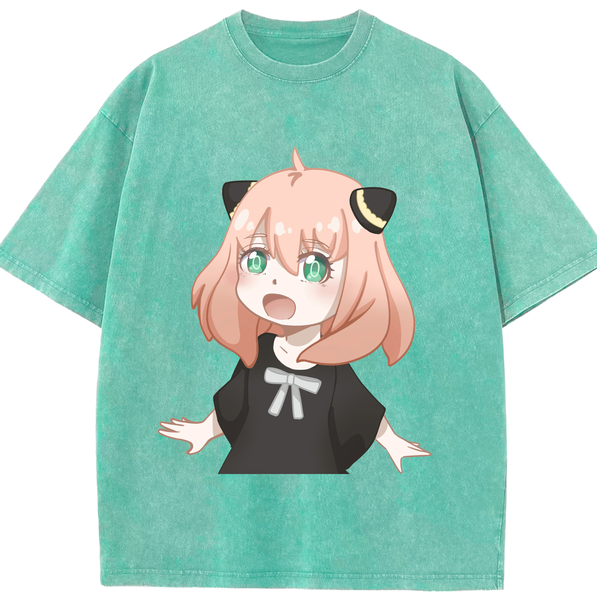 （画像用） SPY×FAMILY间谍家家酒 綿100% ヴィンテージ風 半袖Tシャツ（フロントプリント）